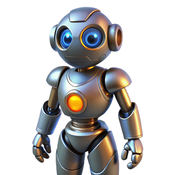 serene vintage Cute 3D Robot Illustration authentic png
