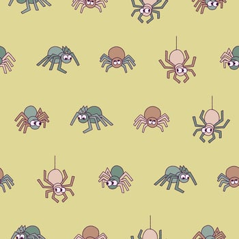 Spider Seamless Pattern Background for Print Fabric Surface Fashion Wrapping vector