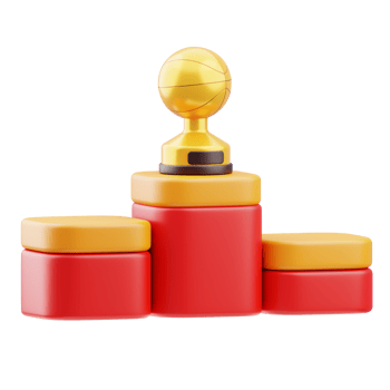Winner Podium 3D illustration png