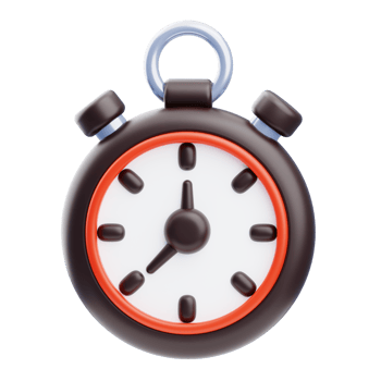 Stopwatch 3D icon illustration png