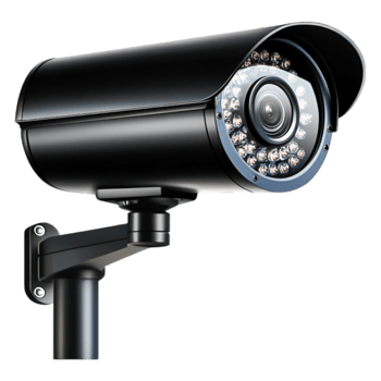 Surveillance Camera with Infrared LED Lights for Outdoor Use png