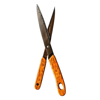 Colorful Scissors with Textured Handle for Crafting and Cutting Tasks png