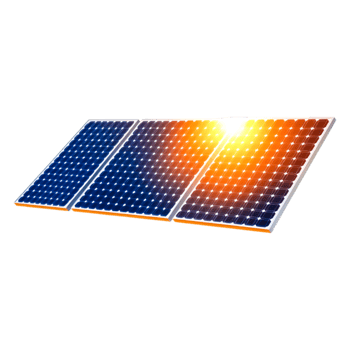 Solar Panels Generating Renewable Energy Under Bright Sunlight png