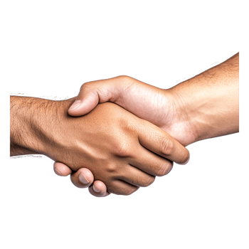 Two Hands Shaking in Agreement Symbolizing Partnership and Trust png