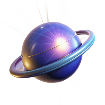 Glowing Planet 3D Illustration png