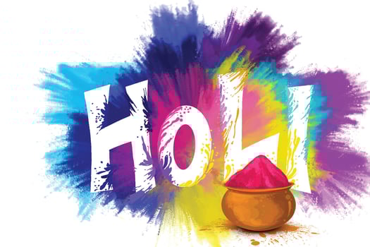 Beautiful poster for indian festival happy holi background vector