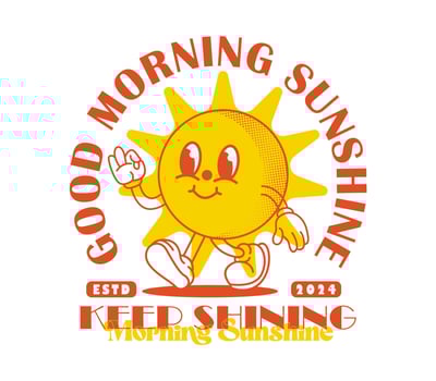Keep shining with a vintage cartoon sun mascot. design illustration for logos, T-shirts, stickers, posters, and more vector
