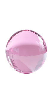 A Glossy Pink Sphere on Transparent Background png