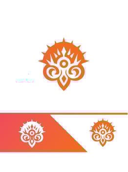 Tribal Flame TRIBAL logo vector
