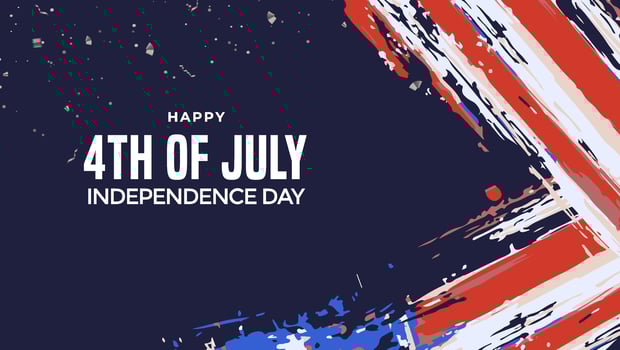 Happy Independence Day with America flag Illustration.Fourth of July. suitable for banner vector