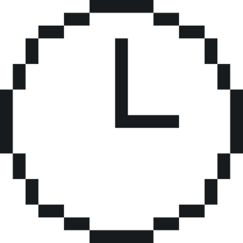 8 bit clock. Alarm clock icon png