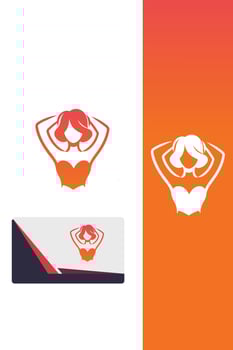 The Flamingo Spirit Logo Design vector