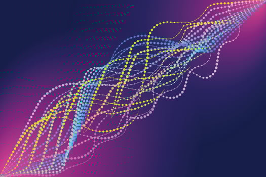 abstract background with dots and lines, Abstract Flowing Wave, , abstract background with dna vector