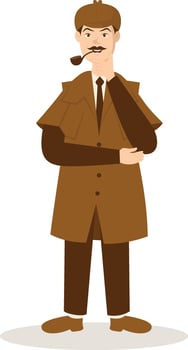 Detective Profession Illustration. vector