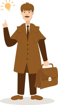 Detective Profession Illustration vector