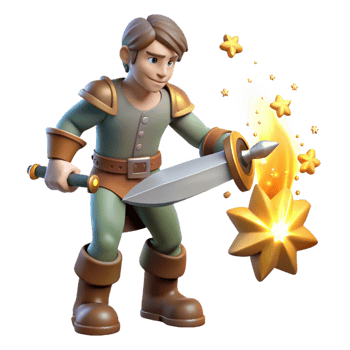 3D Illustration Young Hero Fantasy Adventure png