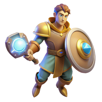 3D Render Fantasy Knight Illustration png