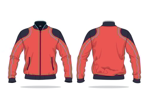 Jacket Apparel design template for men vector