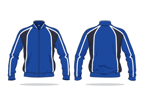 Sports Jacket design Apparel clothing template vector
