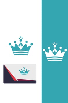 Jewel of the Empire royal crown logo vector
