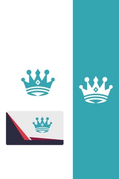 Noble Kingdom royal crown logo vector