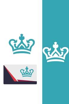 Tiara of the Kings royal crown logo vector
