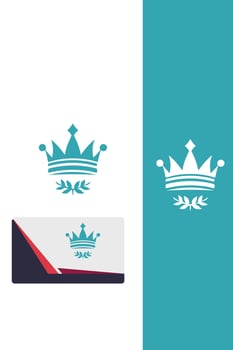 Crown of Luxuria royal crown logo vector