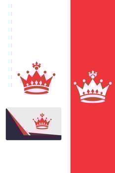 Majestys Crest royal crown logo vector