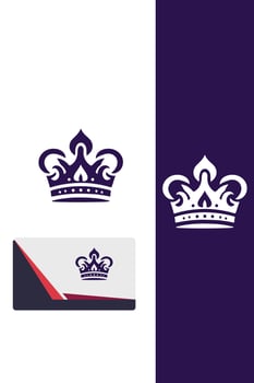 Diadem of Kings royal crown logo vector