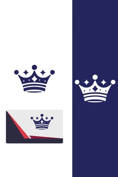 Glorious Majesty royal crown logo vector