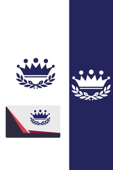 Crown of Wisdom royal crown logo vector