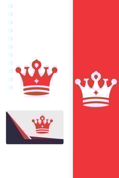 Throne Crown royal crown logo vector