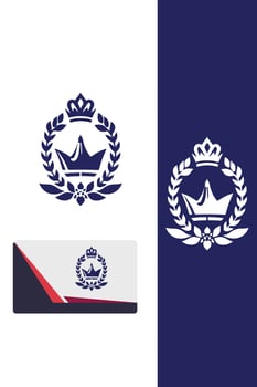 The Regal Crown royal crown logo vector