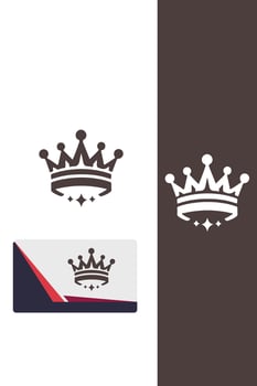The Eternal Diadem royal crown logo vector