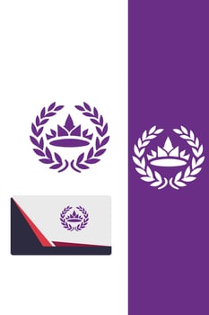 Emperors Crest royal crown logo vector