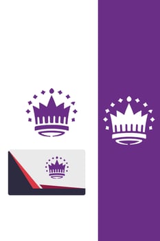 Imperial Diadem Royal Crown logo vector