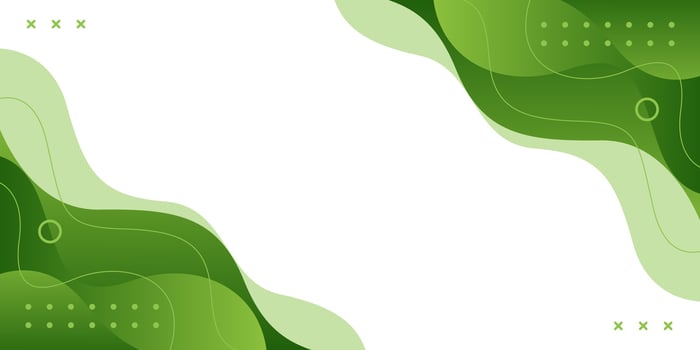 Green geometric background with wave shapes, wallpaper vector