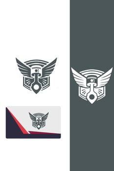 Piston Wings Express Piston Wings logo vector