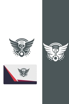 Racing Piston Wings Piston Wings logo vector