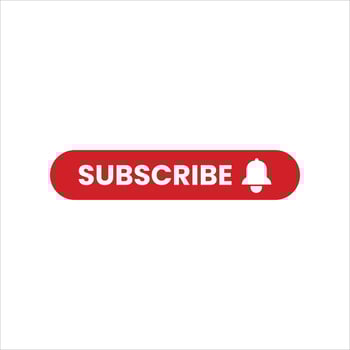 A red subscribe button is highlighted on the screen vector