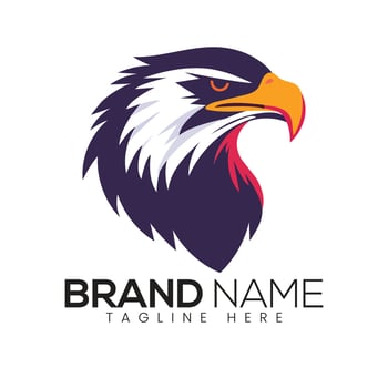 an eagle head logo design vector