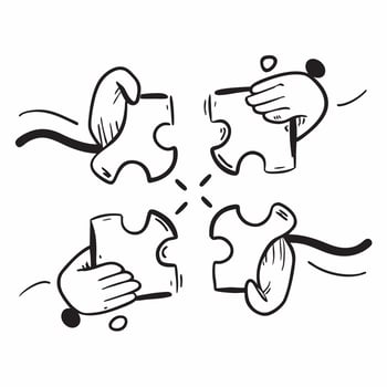 Same Parents Puzzle with Unity Text concept as A minimalist isolated featuring puzzle pieces representing same parents with the word Unity in a sleek font This design symbo pure vector
