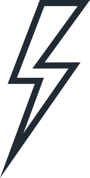 Lightning icon line style for wireless charging, thunderbold png