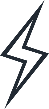 Lightning icon line style for wireless charging, decoration png
