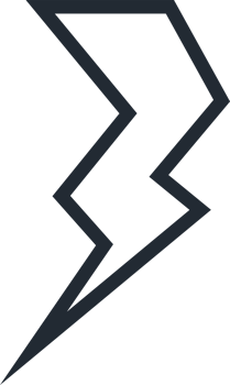 Lightning icon line style for wireless charging, ecology company png