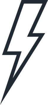 Lightning icon line style for wireless charging, logotype png