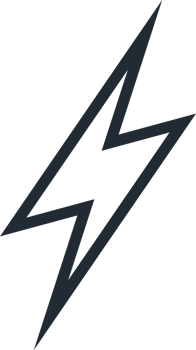 Lightning icon line style for wireless charging for logotype png