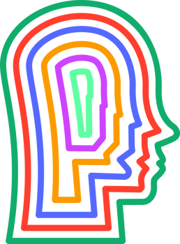 Creative mind symbol modern style png