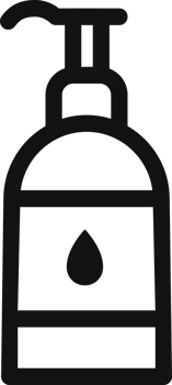 Sanitizer icon black line style png