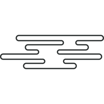 Chinese cloud outine style black color png